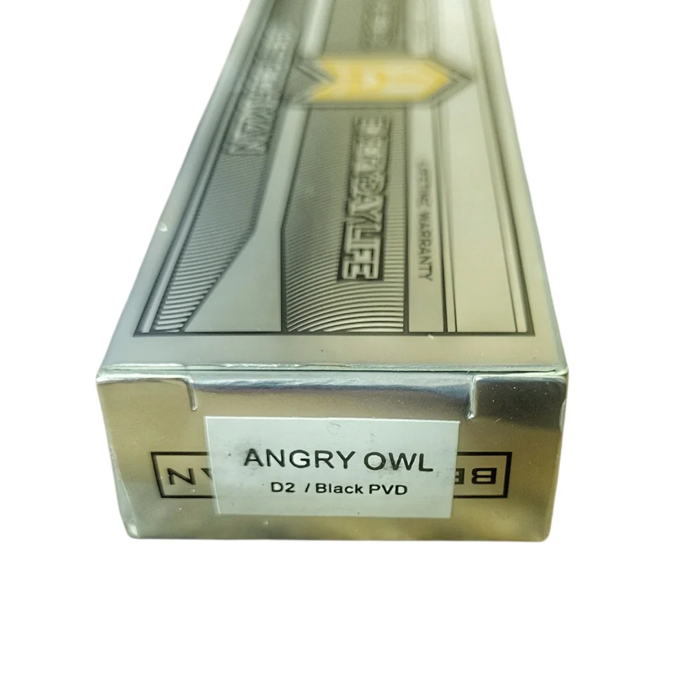 BESTECHMAN // Angry Owl // D2, G10 Scales // Button Liner Lock Knife